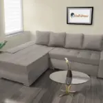 Wixy Gold L alakú sarokkanapé szamárszürke