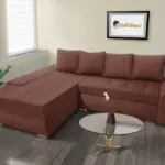 Wixy Gold L alakú sarokkanapé toszkán vörös