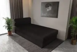 Zoé hagyományos ágyneműtartós heverő fekete