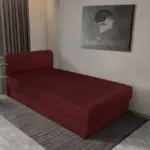 Zoé hagyományos ágyneműtartós heverő ódon borvörös