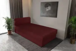 Zoé hagyományos ágyneműtartós heverő ódon borvörös