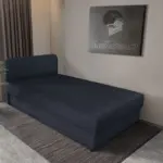 Zoé hagyományos ágyneműtartós heverő ónix