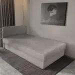 Zoé hagyományos ágyneműtartós heverő szamárszürke