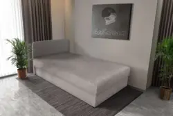 Zoé hagyományos ágyneműtartós heverő szamárszürke