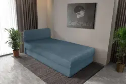 Zoé hagyományos ágyneműtartós heverő szürkés kadét