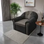 Alíz 1-es fotel bivalyfekete és vakondszürke