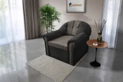 Alíz 1-es fotel bivalyfekete és vakondszürke