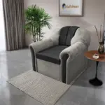 Alíz 1-es fotel ónszürke és bivalyfekete