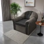 Alíz 1-es fotel vakondszürke és bivalyfekete