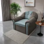 Alíz 1-es fotel vakondszürke és csukaszürke