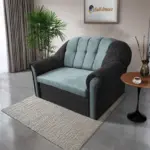 Alíz 2-es kanapé ágyazható bivalyfekete és csukaszürke