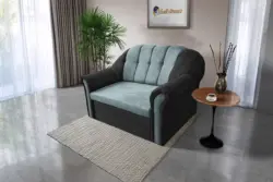 Alíz 2-es kanapé ágyazható bivalyfekete és csukaszürke