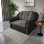 Alíz 2-es kanapé ágyazható bivalyfekete és vakondszürke