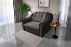 Alíz 2-es kanapé ágyazható bivalyfekete és vakondszürke