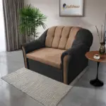 Alíz 2-es kanapé ágyazható bivalyfekete és világos datolyabarna