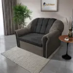 Alíz 2-es kanapé ágyazható vakondszürke és bivalyfekete