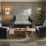 Alíz 3-1-1 ülőgarnitúra bivalyfekete és ónszürke