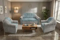 Alíz 3-1-1 ülőgarnitúra ónszürke és csukaszürke