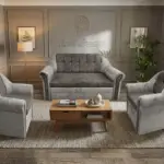 Alíz 3-1-1 ülőgarnitúra ónszürke és vakondszürke