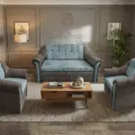 Alíz 3-1-1 ülőgarnitúra vakondszürke és csukaszürke