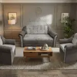 Alíz 3-1-1 ülőgarnitúra vakondszürke és ónszürke