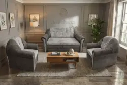 Alíz 3-1-1 ülőgarnitúra vakondszürke és ónszürke