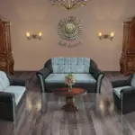 Alíz 3-2-1 ülőgarnitúra bivalyfekete és csukaszürke