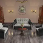 Alíz 3-2-1 ülőgarnitúra bivalyfekete és ónszürke