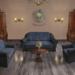 Alíz 3-2-1 ülőgarnitúra bivalyfekete és sötét palakék