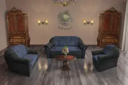 Alíz 3-2-1 ülőgarnitúra bivalyfekete és sötét palakék