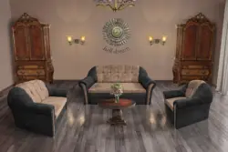 Alíz 3-2-1 ülőgarnitúra bivalyfekete és világos datolyabarna