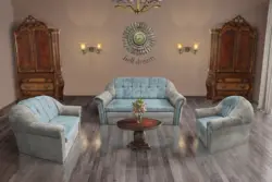 Alíz 3-2-1 ülőgarnitúra ónszürke és csukaszürke