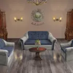 Alíz 3-2-1 ülőgarnitúra ónszürke és sötét palakék