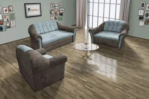 Alíz 3-2-1 ülőgarnitúra vakondszürke és csukaszürke