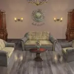 Alíz 3-2-1 ülőgarnitúra vakondszürke és sötét sivatagsárga