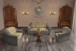 Alíz 3-2-1 ülőgarnitúra vakondszürke és sötét sivatagsárga