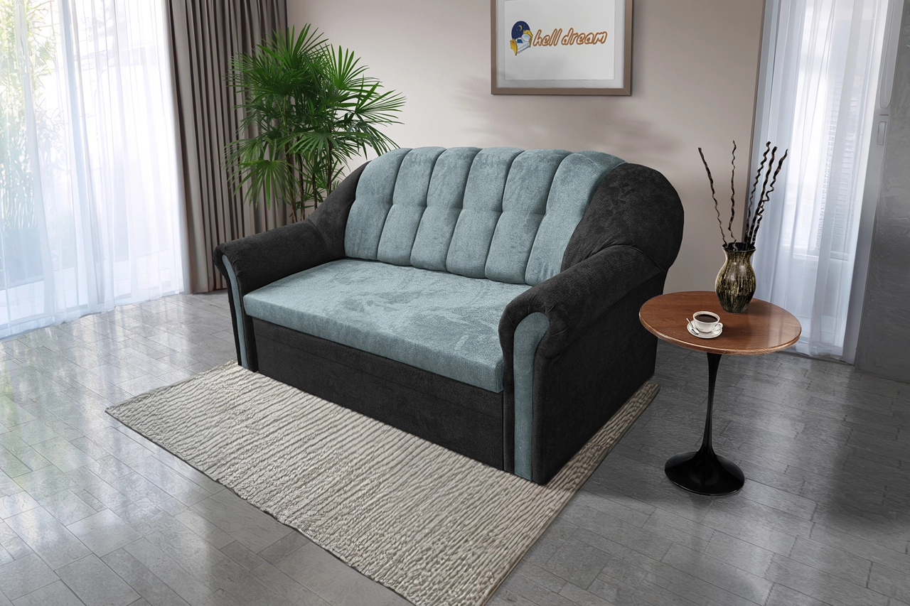 Alíz 3-as kanapé ágyazható bivalyfekete és csukaszürke