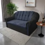 Alíz 3-as kanapé ágyazható bivalyfekete és sötét palakék