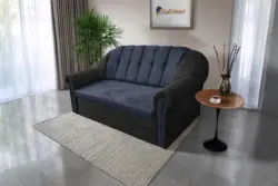 Alíz 3-as kanapé ágyazható bivalyfekete és sötét palakék