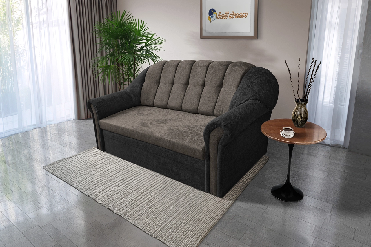 Alíz 3-as kanapé ágyazható bivalyfekete és vakondszürke