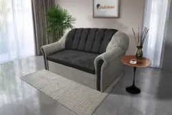 Alíz 3-as kanapé ágyazható ónszürke és bivalyfekete