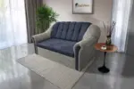 Alíz 3-as kanapé ágyazható ónszürke és sötét palakék