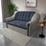 Alíz 3-as kanapé ágyazható ónszürke és sötét palakék