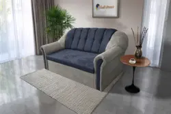 Alíz 3-as kanapé ágyazható ónszürke és sötét palakék