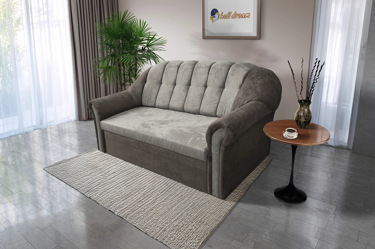 Alíz 3-as kanapé ágyazható vakondszürke és ónszürke