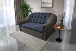Alíz 3-as kanapé ágyazható vakondszürke és sötét palakék