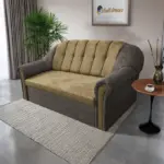 Alíz 3-as kanapé ágyazható vakondszürke és sötét sivatagsárga