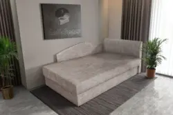 Barbi saroktámlás ágyneműtartós heverő világos barna