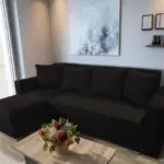 Baxi Gold ágyazható sarokülő fekete