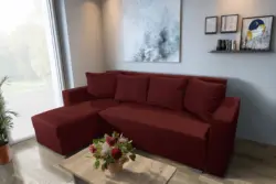 Baxi Gold ágyazható sarokülő ódon borvörös